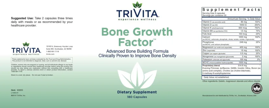 Label for Bone Growth Factor