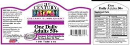 Label for One Daily Adults 50+
