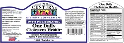 Label for One Daily Cholesterol Health With Policosanol