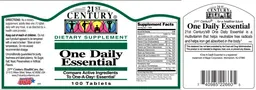 Label for One Daily Essential