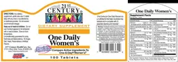 Label for One Daily Women's