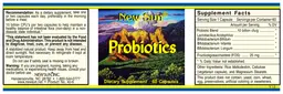 Label for Probiotics