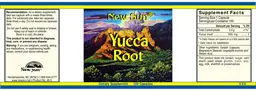 Label for Yucca Root