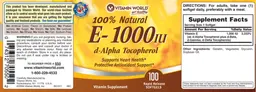 100% Natural E-1000 IU