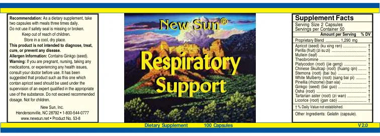 Label for Respiratory Support