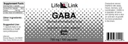 Label for GABA Gamma-Aminobutyric Acid 750