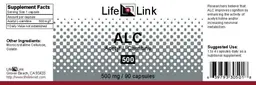 Label for ALC Acetyl L-Carnitine 500