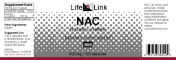 Label for NAC N-Acetyl-L-Cysteine 600