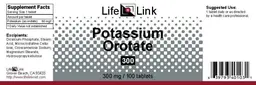 Label for Potassium Orotate 300