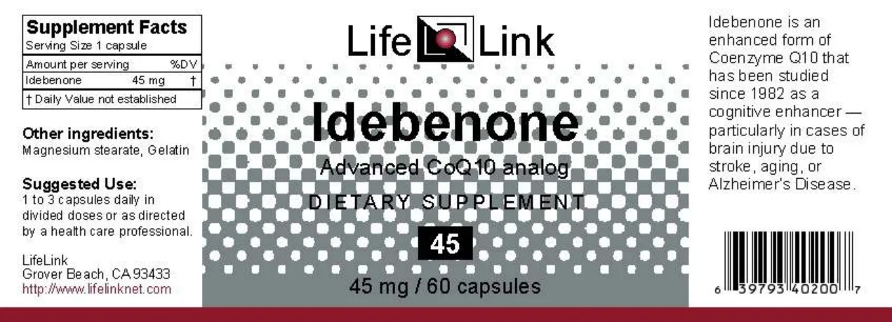 Label for Idebenone 45