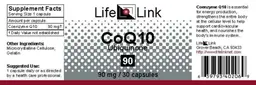 Label for CoQ10 Ubiquinone 90