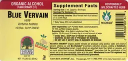 Label for Blue Vervain Herb