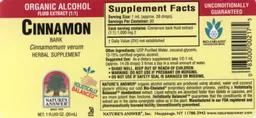 Label for Cinnamon Bark