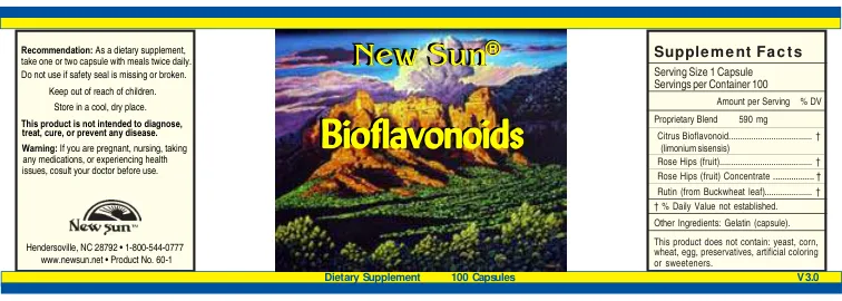Label for Bioflavonoids