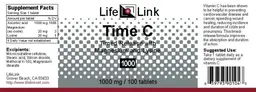 Label for Time C Timed Release With Magnesium And Lysine 1000