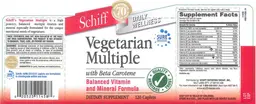 Vegetarian Multiple with Beta Carotene