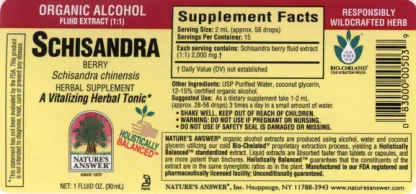 Label for Schisandra Berry