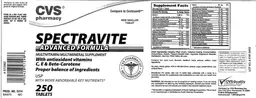 Label for Spectravite Advanced Formula