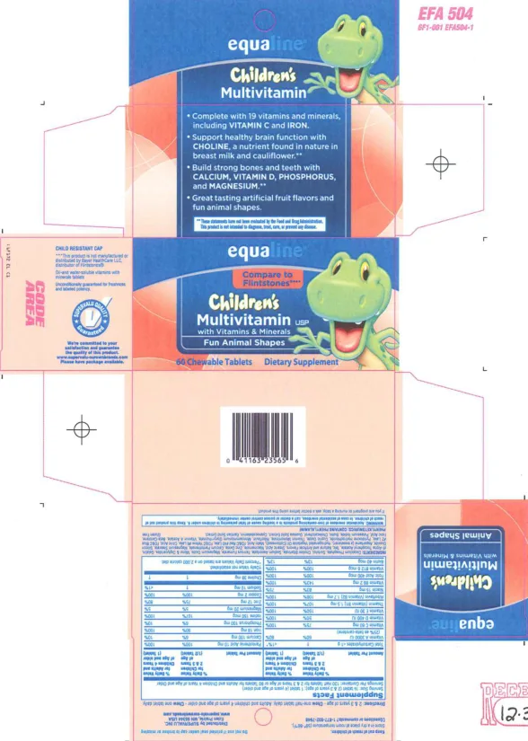 Label for Children's Multivitamin