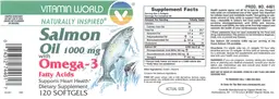 Label for Salmon Oil 1000 mg With Omega-3 Fatty Acids