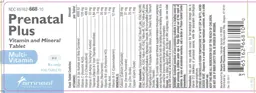 Label for Prenatal Plus Vitamin And Mineral Tablet