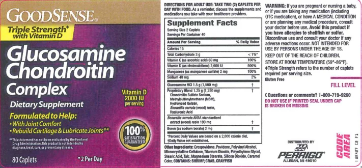 Label for Glucosamine Chondroitin Complex