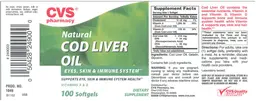 Label for Natural Cod Liver Oil