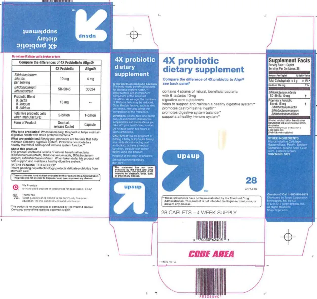 Label for 4X Probiotic