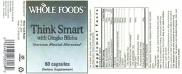 Label for Think Smart with Gingko Biloba