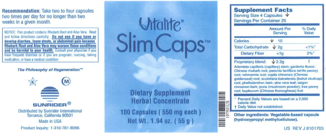 Label for Slim Caps
