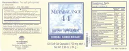 Label for Metabalance 44