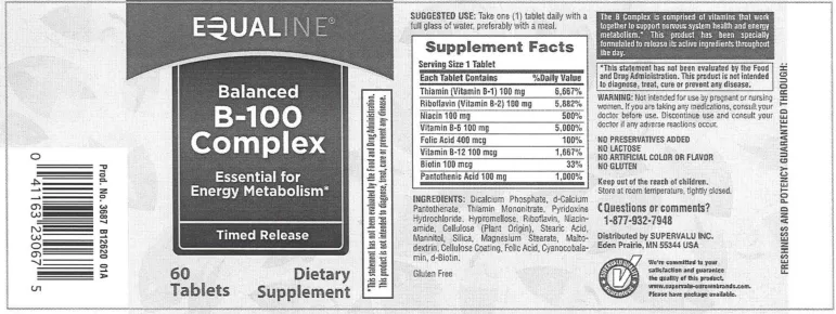 Label for Balanced B-100 Complex