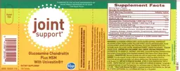 Label for Joint Support Glucosamine Chondroitin Plus MSM with Univestin