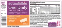Label for One Daily Women's Formula
