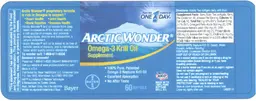 Label for Arctic Wonder Omega-3 Krill Oil