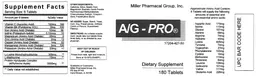 Label for A/G - Pro