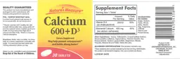 Label for Calcium 600 + D3