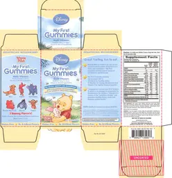 Label for Disney My First Gummies Multi Vitamin