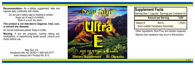 Label for Ultra E