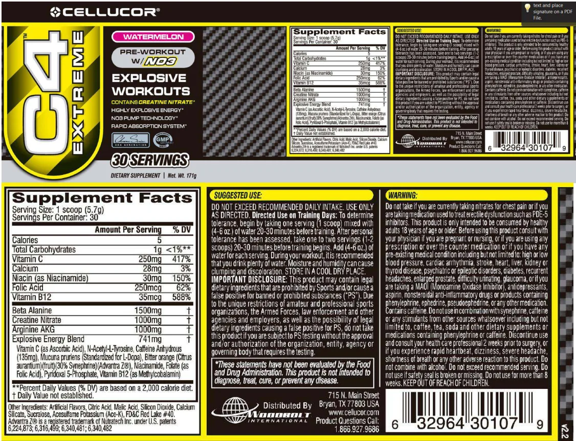 Label for C4 Extreme Watermelon