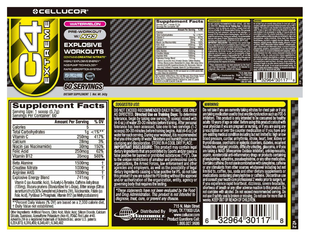 Label for C4 Extreme Watermelon