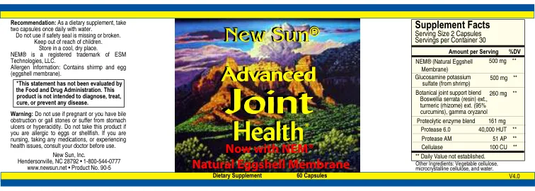Label for Advanced Joint Health