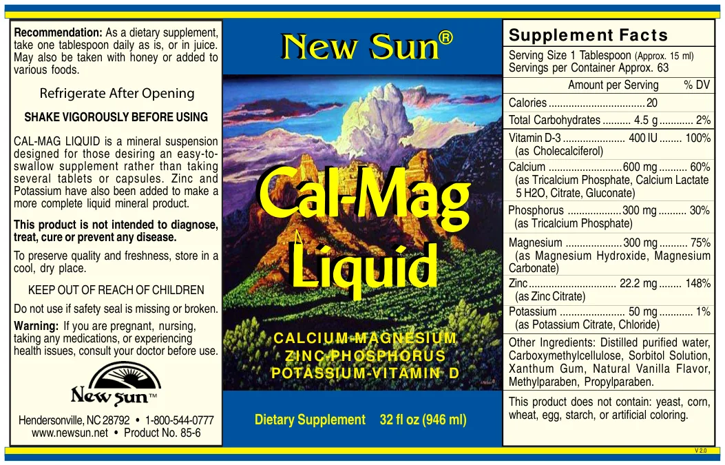 Label for Cal-Mag Liquid