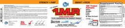 Label for 1.M.R Blue Raspberry