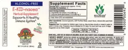 Label for E-Kid-Nacea