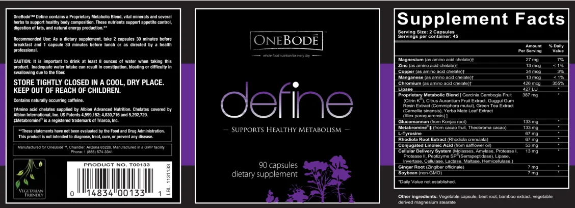 Label for Define