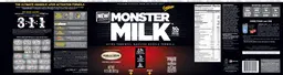 Label for Monster Milk Vanilla Creme