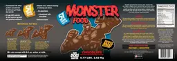 Label for Monster Food Chocolate
