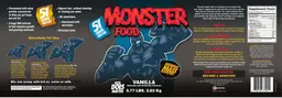 Label for Monster Food Vanilla
