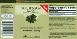 Label for Goldenseal Root